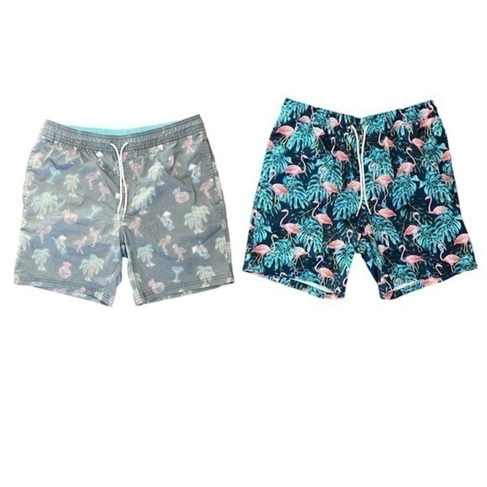 Goodfellow Bundle (2) Flamingo Swim Trunks